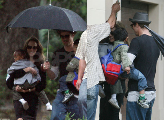 Rainy Day Equals Cute Jolie-Pitt Family Times