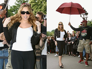 Mariah Stays Protected From Those Threatening Clouds