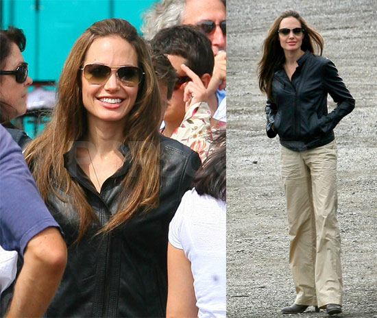 Angelina Glows On The Set Of Wanted