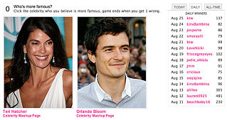 Play Celebrity Faceoff and Win a $100 Gift Card!