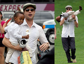 Zahara Takes Brad Dad Out For Ice Cream & Fun