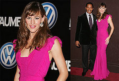 Jennifer Goes Hot Pink In Paris