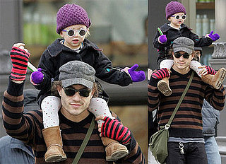 Heath Ledger and Matilda Ledger in NYC