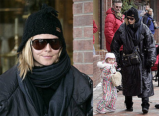 Heidi Klum and Leni Klum in Aspen, Colorado
