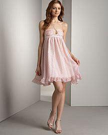 Betsey Johnson Burnout Halter Dress Neiman Marcus