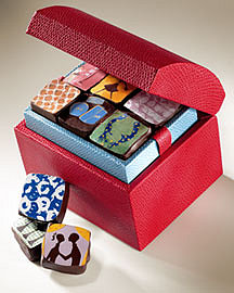 MarieBelle Leather Box with Chocolates?-? Sweets?-? Neiman Marcus