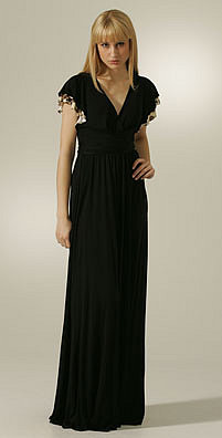 L.A.M.B Flutter Sleeve Gown - shopbop.com