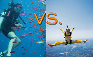 Would You Rather Scuba Dive or Skydive? 