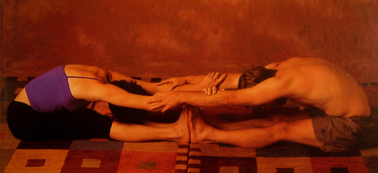 Partner Yoga Pose: Double Sandwich
