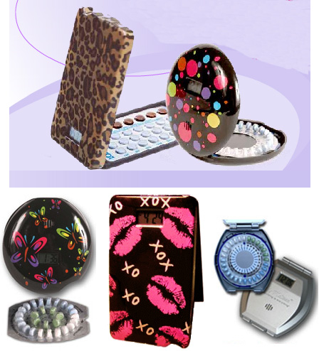 Birth Control Pill Cases Complete With Alarm