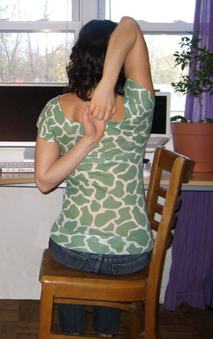 Desk Stretch for Shoulders and Triceps