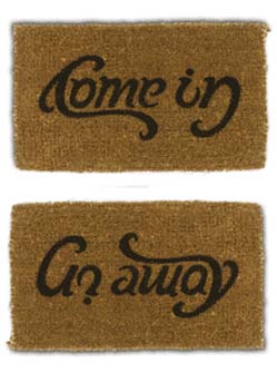 Product Of The Day: Mixed Messages "Welcome" Mat