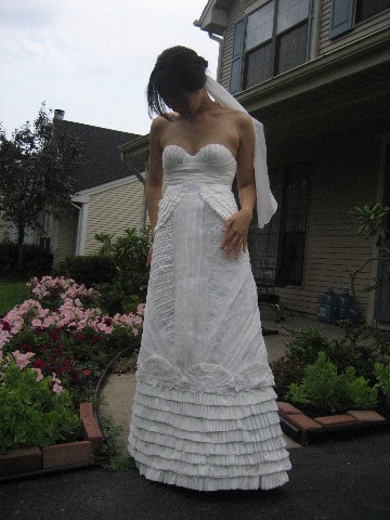 Toilet Paper Wedding Gown