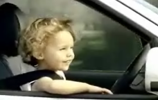 Baby Drives SUV