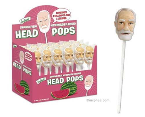 Product of the Day: Sigmund Freud Head Lollipop