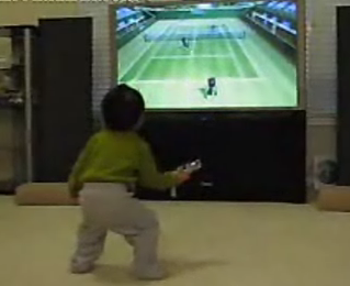 Another Wii-Crazy Toddler!