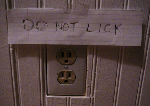 Do Not Lick!