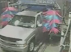 Man Opens Door In Car Wash Man Opens Door In Car Wash