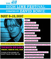 High Line Music Festival: Designed by David Bowie