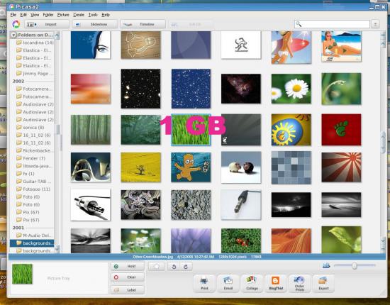 Oh Happy Day - Picasa's Storage Increases To 1GB