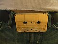 Totally Geeky or Geek Chic? Gold Cassette Belt Buckle