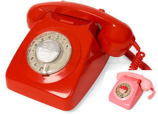 Love It or Leave It? Retro Red and Pink Telephones