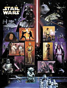 Star Wars Postage Stamps - Gets Yours Now Jedi Master