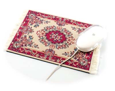 Totally Geeky or Geek Chic? Persian Mouse Rugs