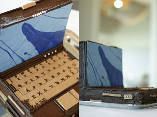 The Chocolate Laptop Wedding Cake