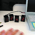 LED Alarm Clock Cubes by Jonas Damon