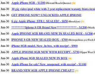 iPhone Purchasers Attempt To Cash-In