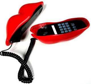 Totally Geeky or Geek Chic? Red Lips Telephone