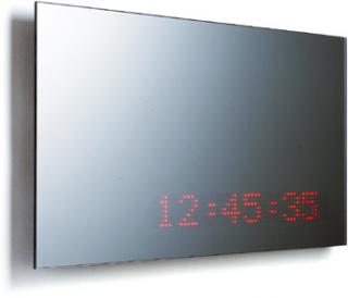LED Mirror With Scrolling Text Or Clock