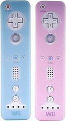 Blue and Pink Wii Remote Skins Blue and Pink Wii Remote Skins