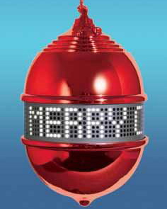 Scrolling LED Christmas Tree Ornament: Geek or Chic? 