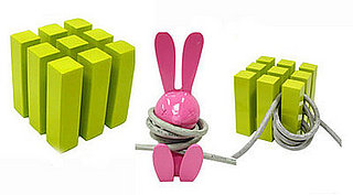Adorable Bunny and Lime Green Cube Cord Organizers