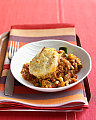 Monday's Leftovers: Bolognese Pie with Biscuit Topping