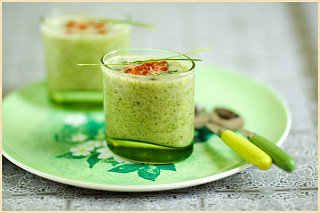 Yummy Link: Broccoli Soup and Salmon Eggs