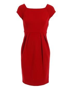 Diane Von Furstenberg Square neck cap sleeved Anka dress