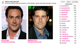 Play Celebrity Faceoff and Win a $100 Gift Card!