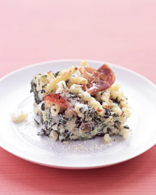 Today's Special: Baked Pasta with Spinach, Ricotta, and Prosciutto