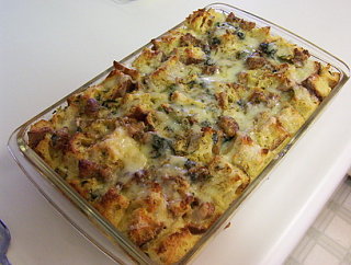 Today's Special: Strata with Sausage and Sun-Dried Tomatoes