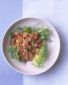 Healthy Fast Salad With Lentils For Dinner