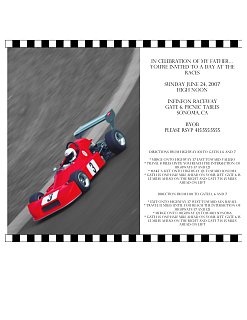 Come Party With Me: Father's Day - Invite