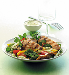 Fast & Easy Dinner: Chicken Salad With Avocado Dressing