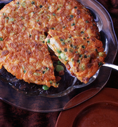 Fast & Easy Dinner: Potato, Chorizo, and Vegetable Omelet