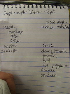 Impromptu Dinner Party Plan #1