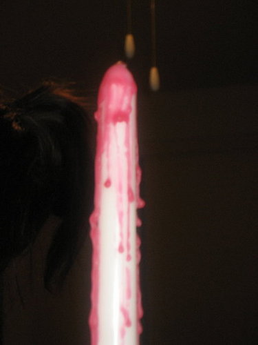 DIY Bloody Halloween Candles