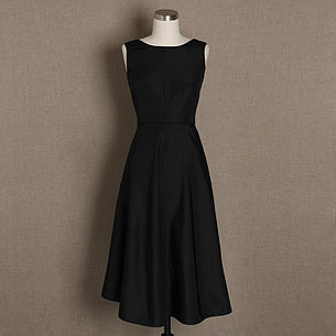 Sarah keyhole silk faille dress