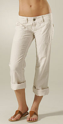 On Sale: James Perse Linen Roll Up Pant 